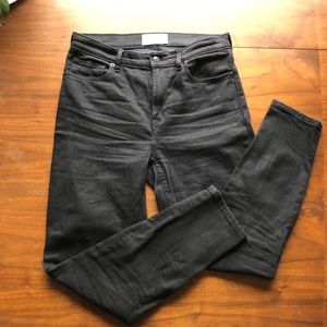 Everlane high waisted skinny black jeans